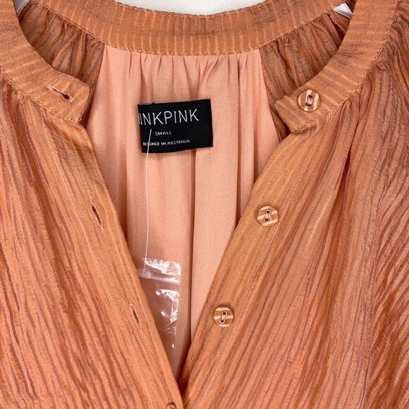 MINKPINK Nerang mini dress tie waist puff sleeves size small - Picture 7 of 12